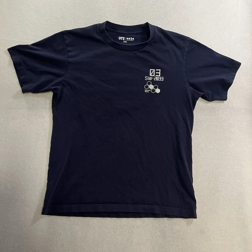 Uniqlo Kaiju No.8 UT Graphic T-Shirt UT Anime Unisex Size Medium Blue Tee